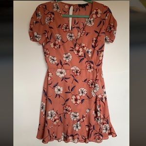 TRIXXI Floral Wrap Romper